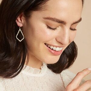Kendra Scott Silver Teardrop Earrings